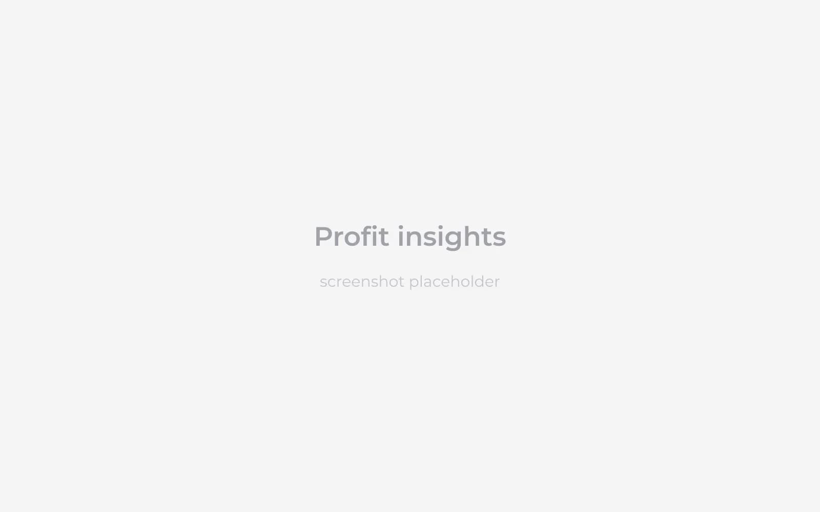 Profit insights surfacing recipes below their target margin